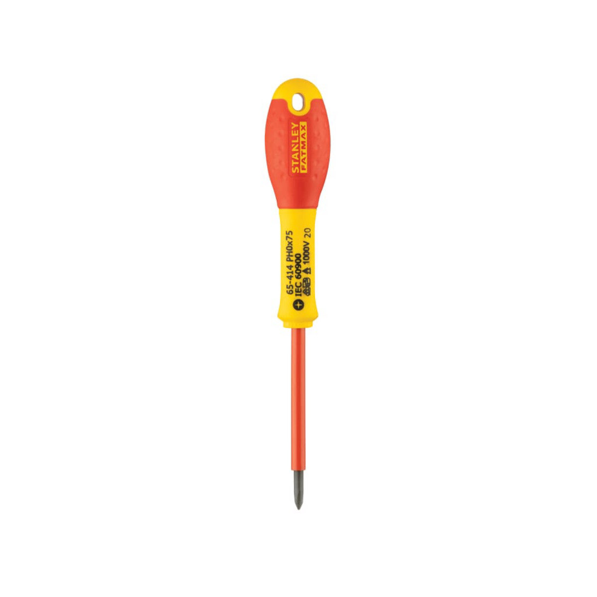 STANLEY Hand Tools FatMax VDE Insulated Screwdriver Phillips Tip PH0 x 75mm STA065414