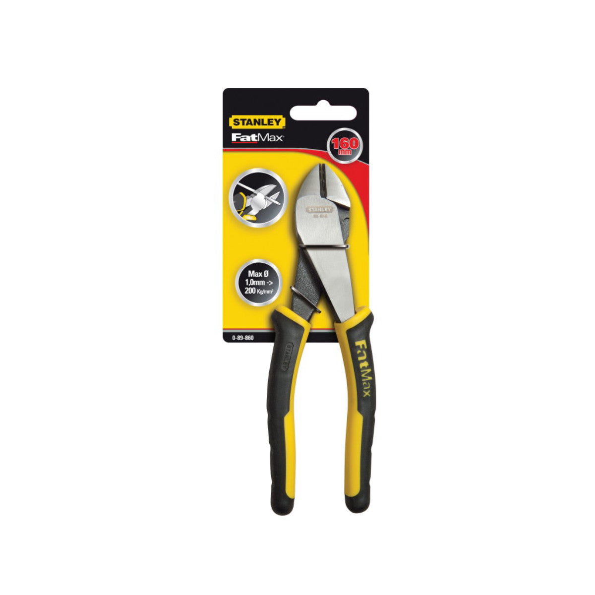 STANLEY Hand Tools FatMax Angled Diagonal Cutting Pliers 160mm (6.1/4in) STA089860