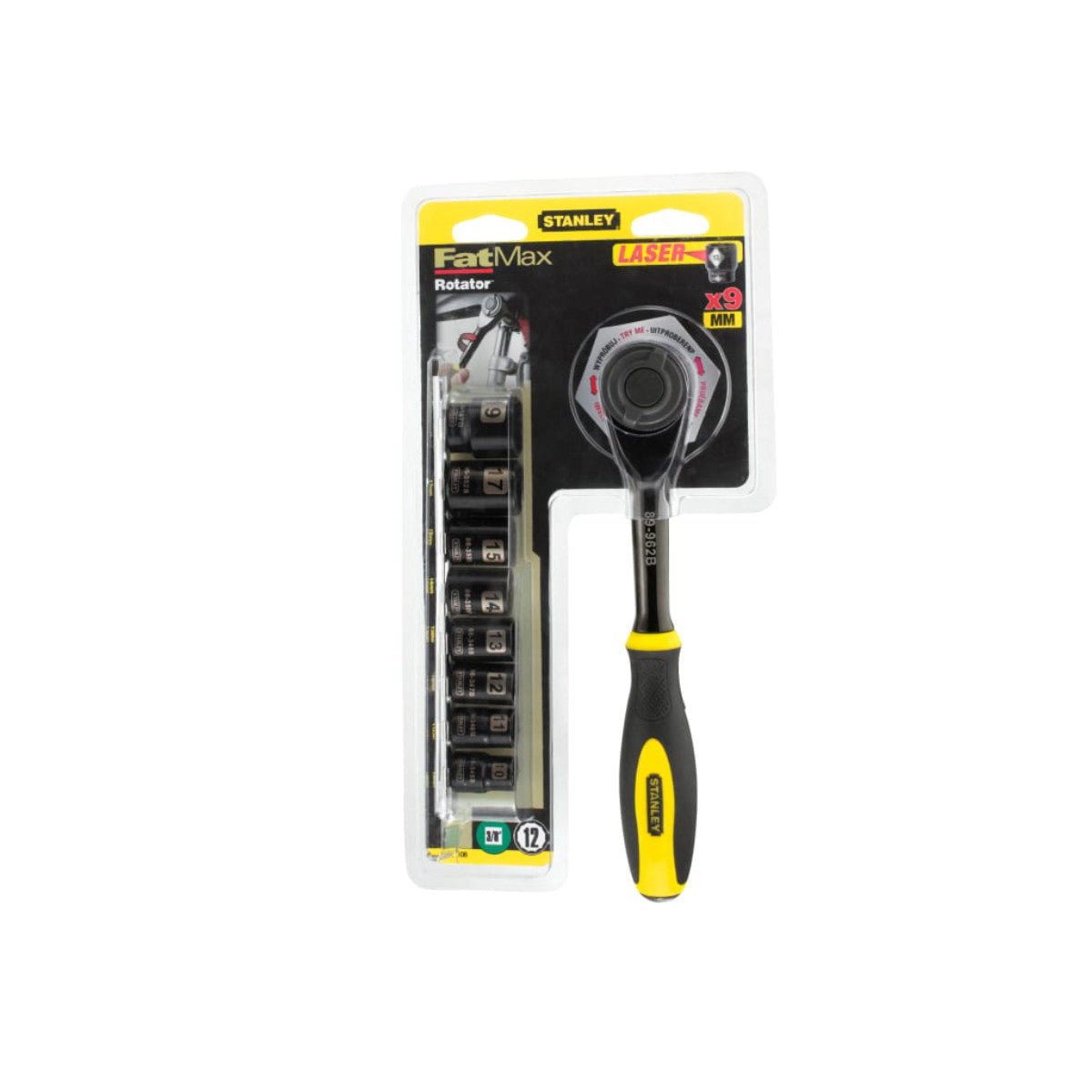 STANLEY Hand Tools 3/8in Drive FatMax Rotator Socket Set, 9 Piece STA094606