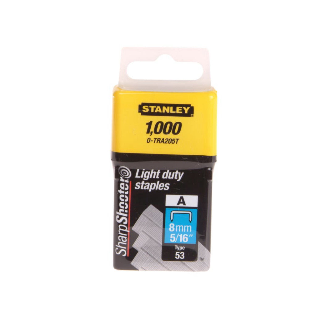 STANLEY Hand Tools TRA2 Light-Duty Staple 8mm TRA205T (Pack 1000) STA0TRA205T