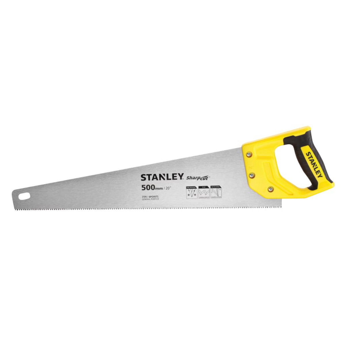 STANLEY Hand Tools Sharpcut Handsaw 500mm (20in) 7 TPI STA120367