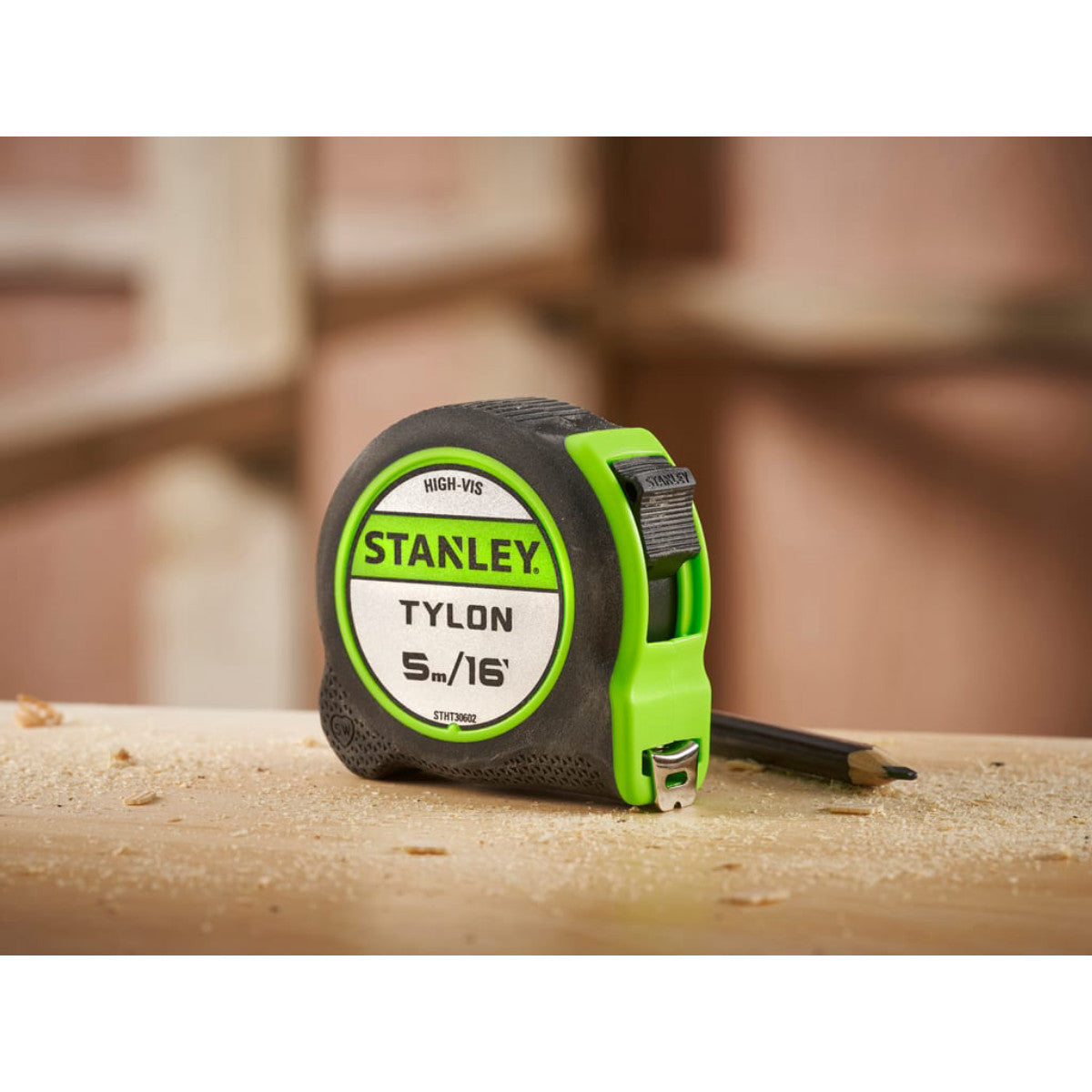 STANLEY Hand Tools Hi-Vis Tylon Tape Measure 5m (16ft) (Width 25mm) STA130602