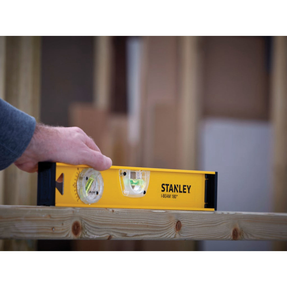 STANLEY Hand Tools PRO-180 I-Beam Level 2 Vial 40cm STA142919