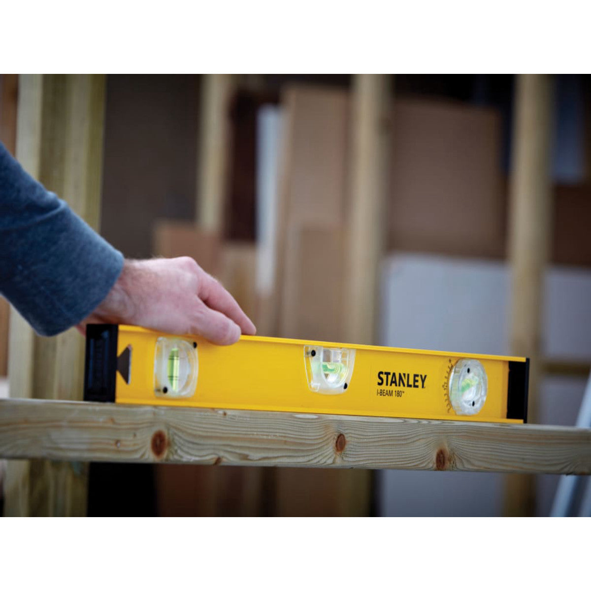 STANLEY Hand Tools PRO-180 I-Beam Level 3 Vial 60cm STA142920