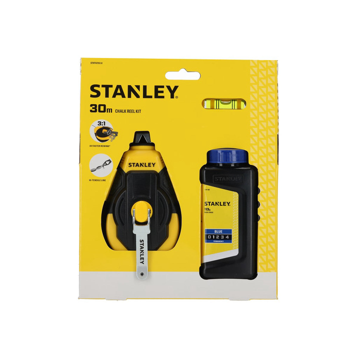 STANLEY Hand Tools 3:1 Chalk Line Kit 30m STA147312