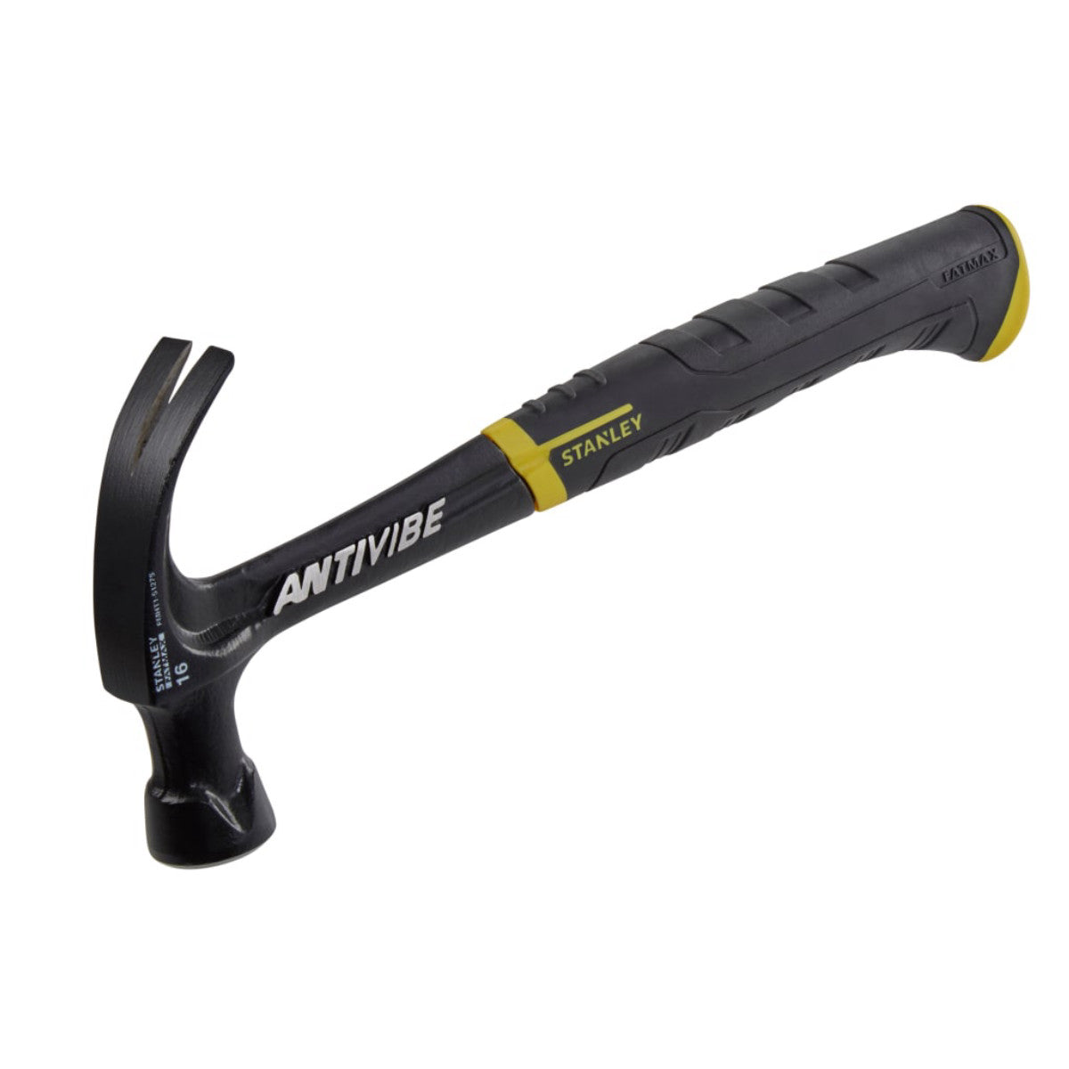STANLEY Hand Tools FatMax AntiVibe All Steel Curved Claw Hammer 450g (16oz) STA151275