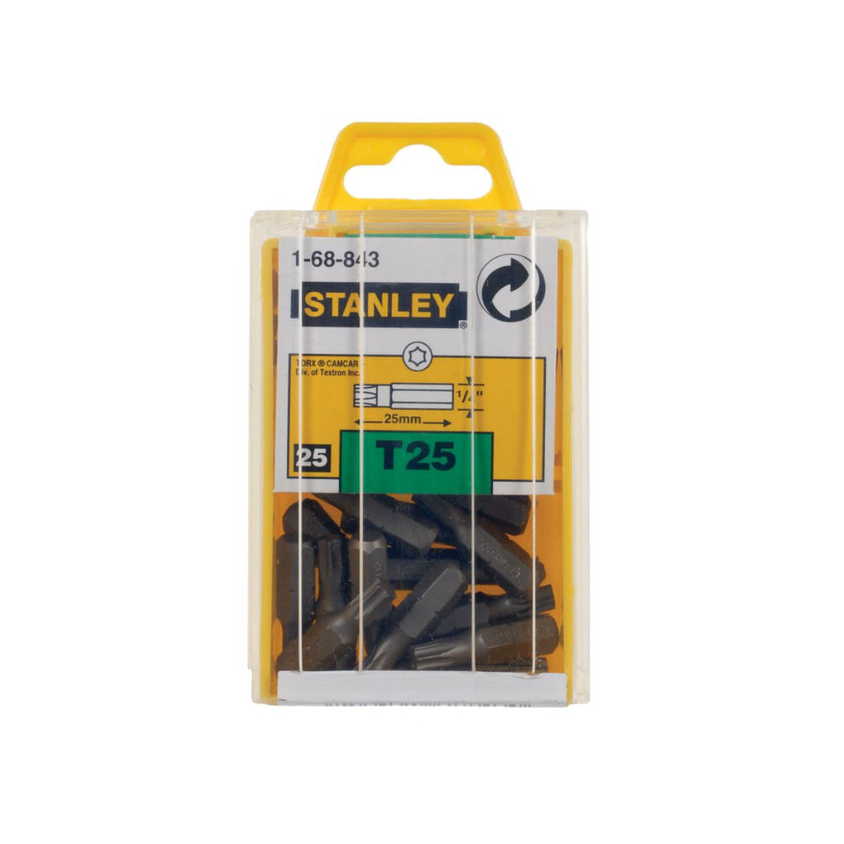 STANLEY Hand Tools TORX Insert Bits TX25 x 25mm (Box 25) STA168843B