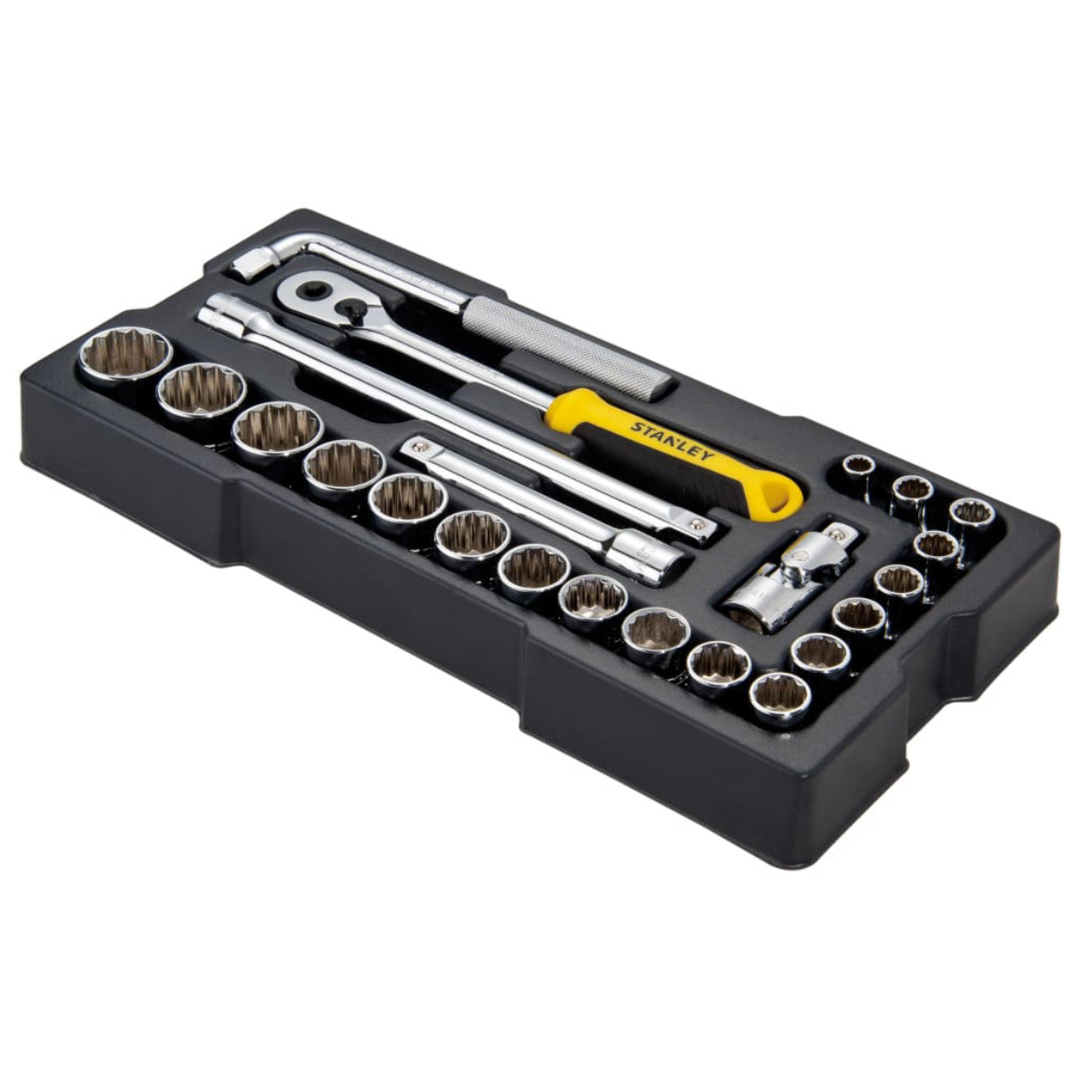 STANLEY Hand Tools 1/2in Drive 12 Point Metric Socket Module 23 Piece STA174726