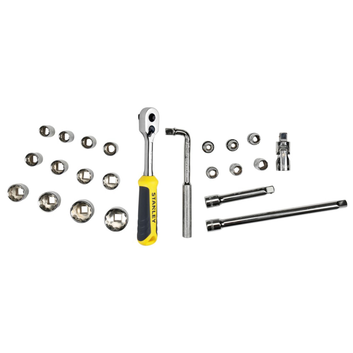 STANLEY Hand Tools 1/2in Drive 12 Point Metric Socket Module 23 Piece STA174726