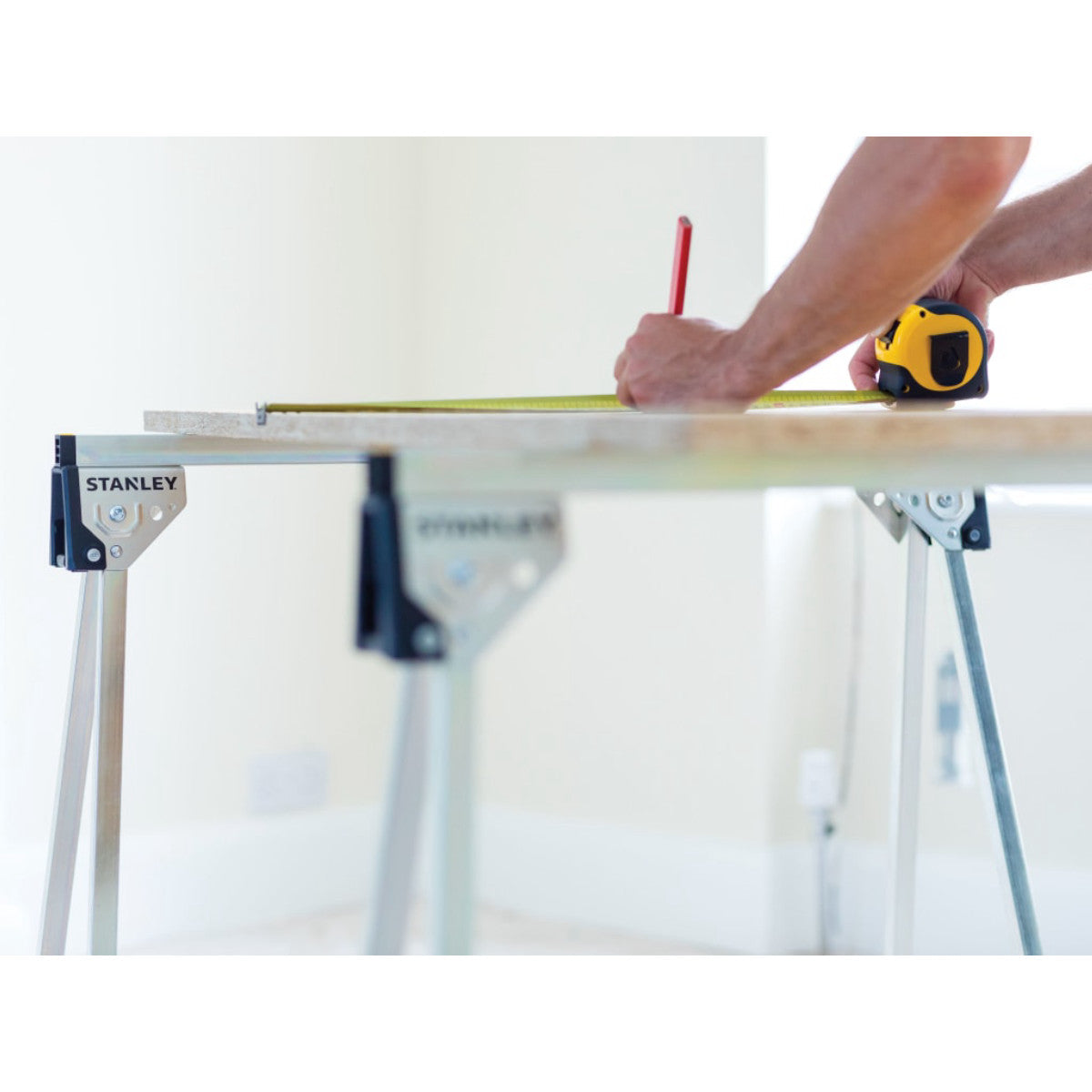 STANLEY Hand Tools Essential Metal Sawhorses (Twin Pack) STA181337