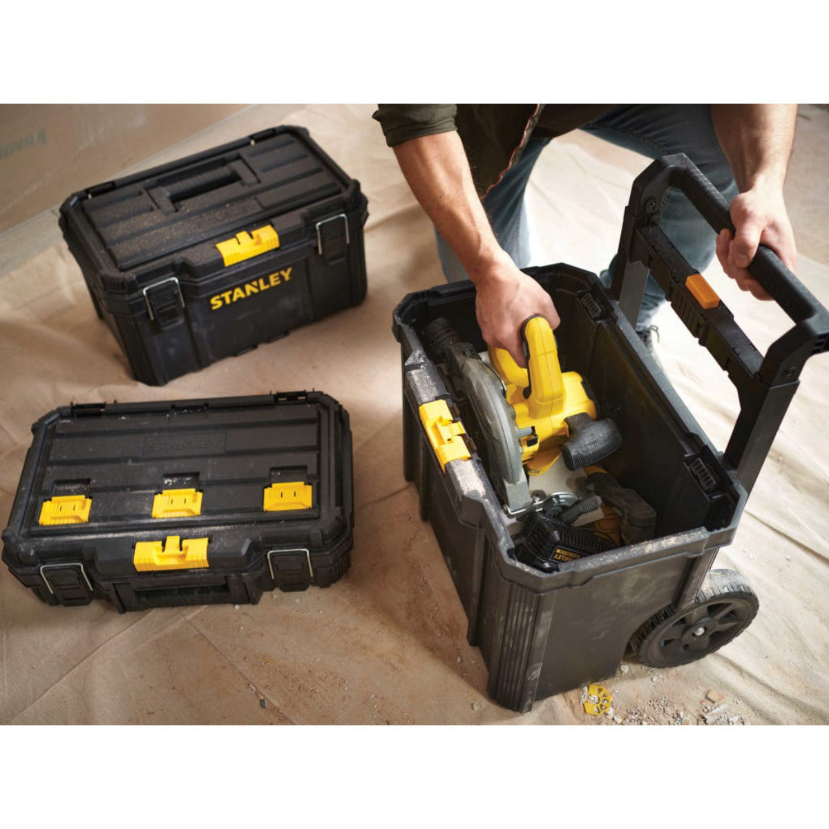 STANLEY Hand Tools Modular Rolling Tool Box STA183319