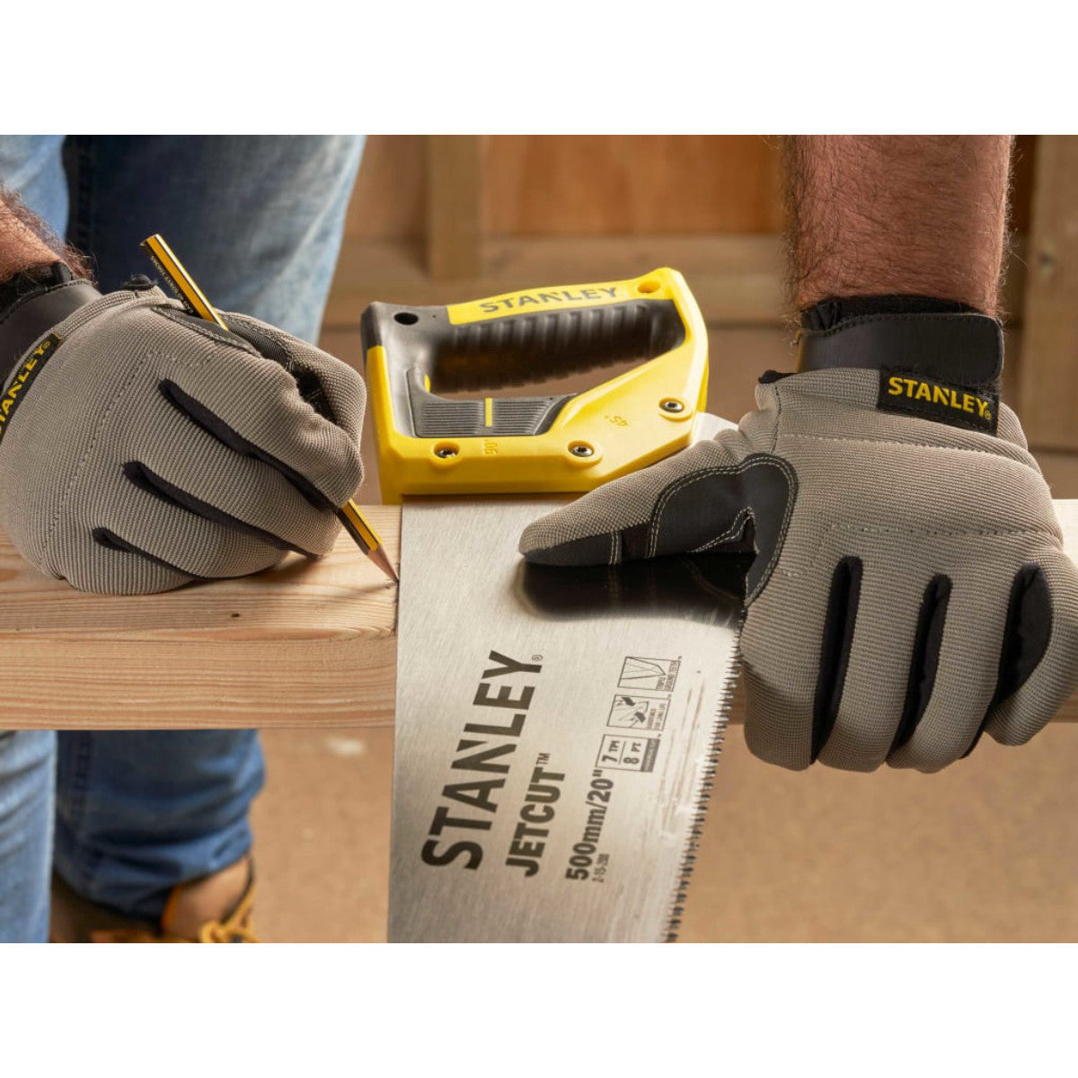 STANLEY Hand Tools Jet Cut Rough Handsaw 500mm (20in) 8 TPI STA215288