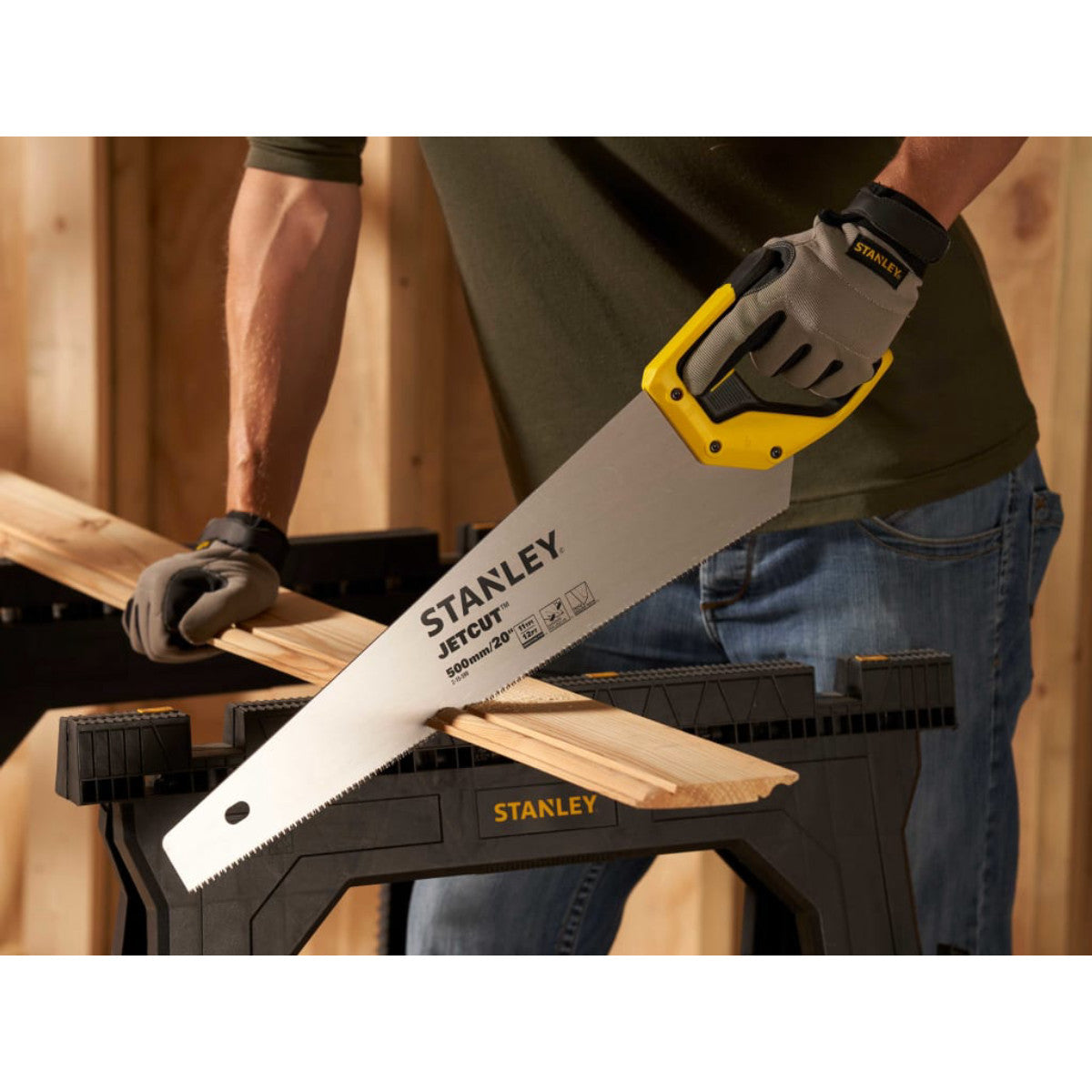 STANLEY Hand Tools Jet Cut Fine Handsaw 500mm (20in) 11 TPI STA215599