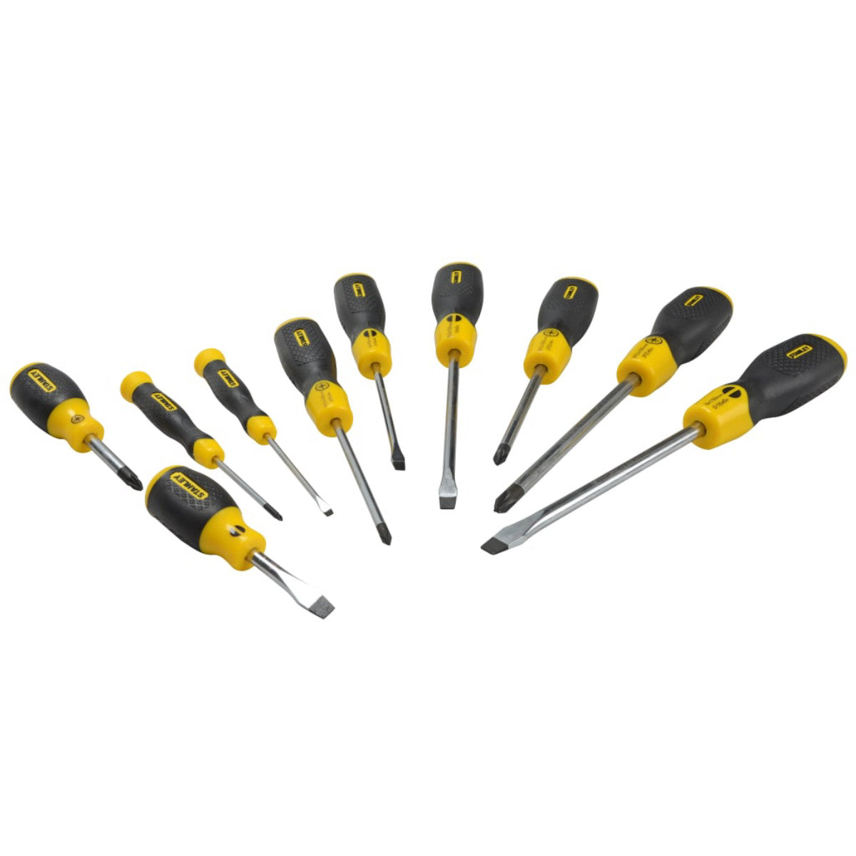 STANLEY Hand Tools Cushion Grip Screwdriver Set, 10 Piece STA265014