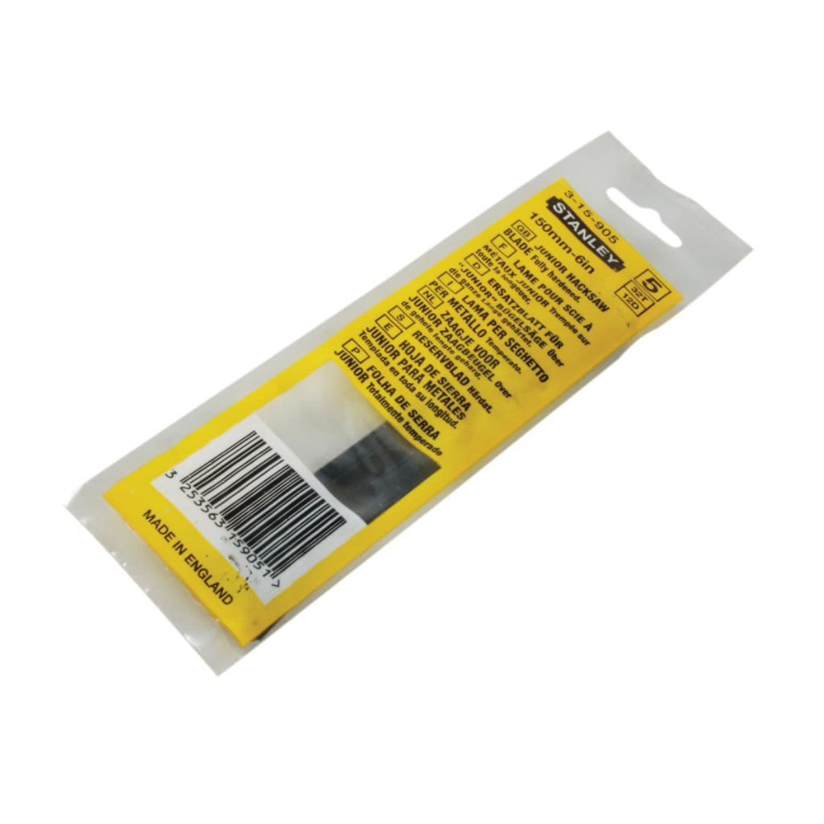 STANLEY Hand Tools Junior Blades 150mm (6in) (Card of 5) STA315905