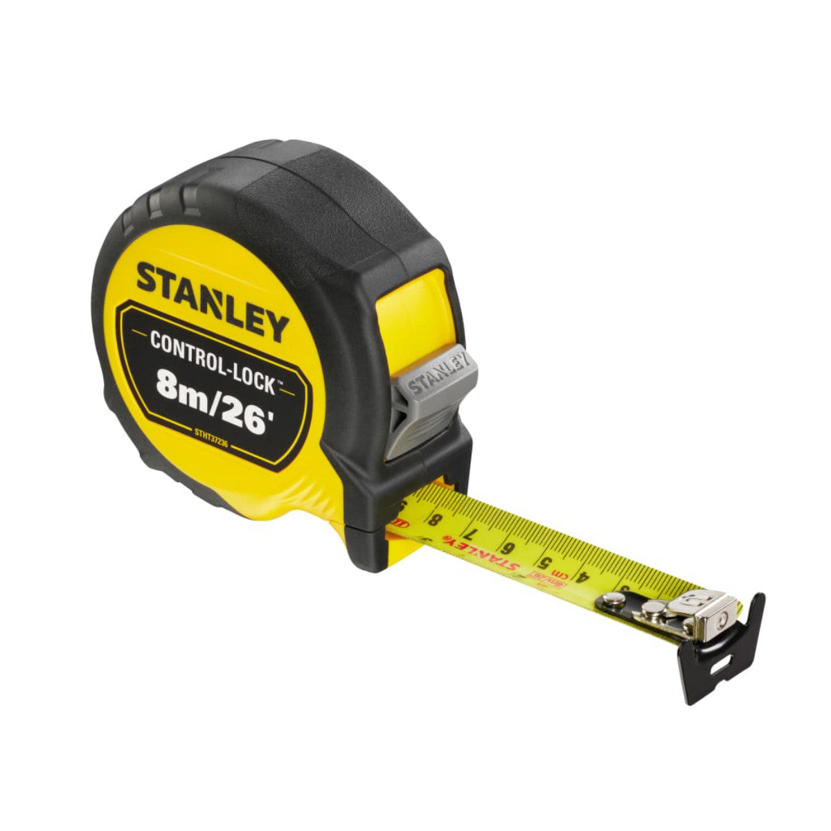 STANLEY Hand Tools CONTROL-LOCK Pocket Tape 8m/25ft (Width 25mm) STA537236