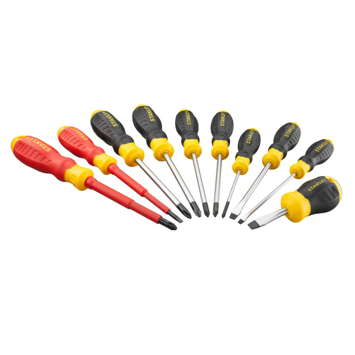 STANLEY Hand Tools Mixed Screwdriver Set in Wallet, 10 Piece STA960035