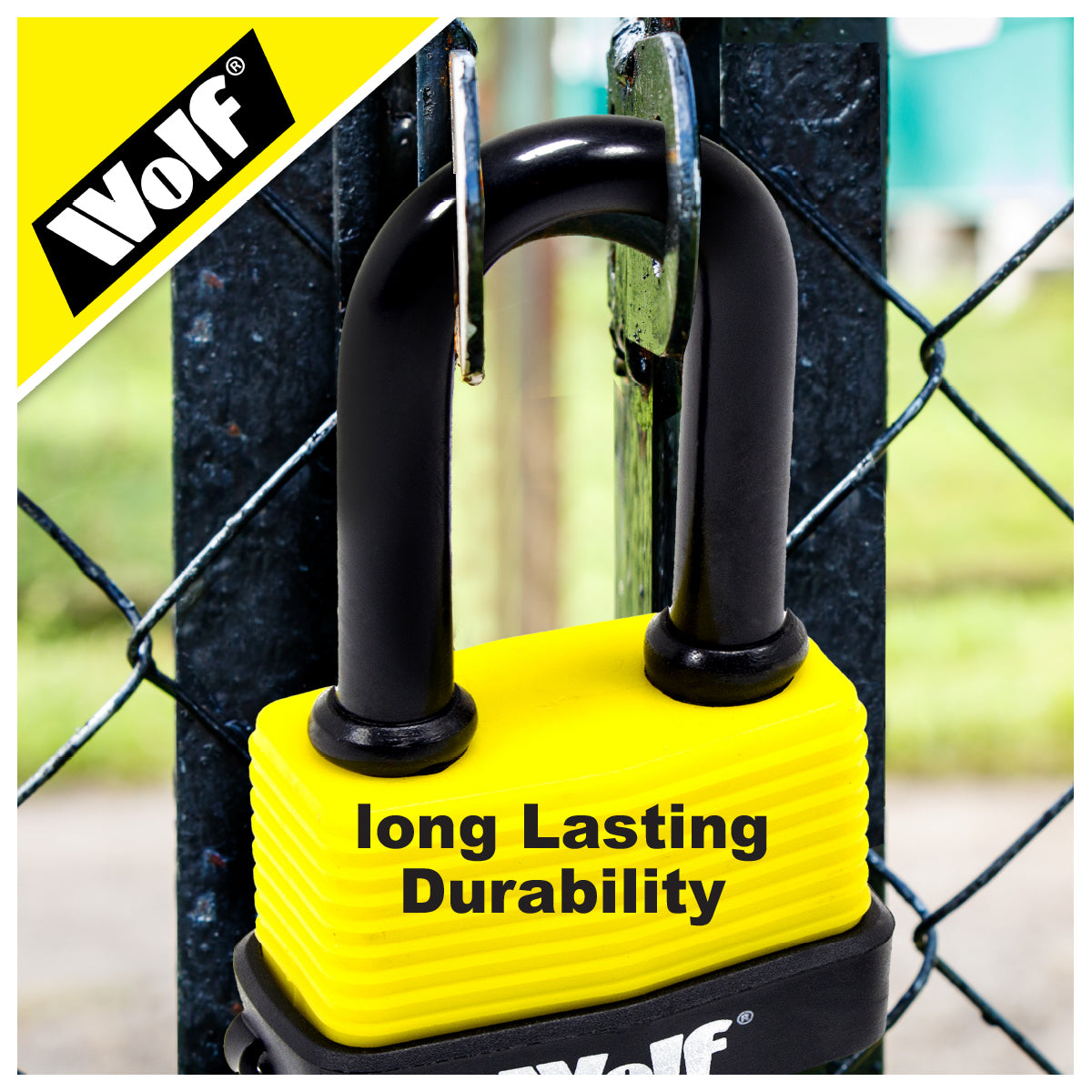 Wolf 40mm Weather Resistant Padlock with Long Shackle