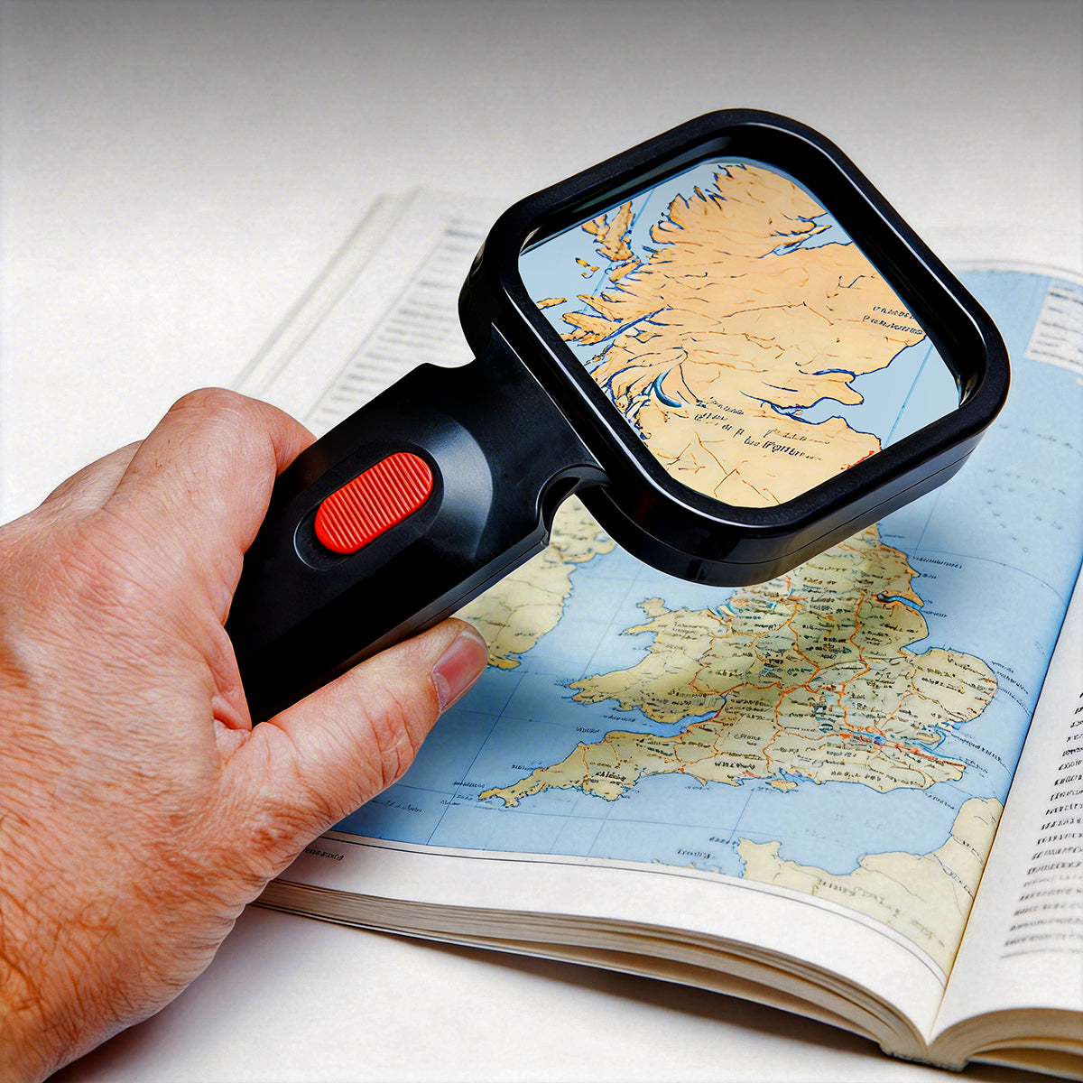 Wolf 30x Magnifying Glass with Flexible Head & 4 LED Lights