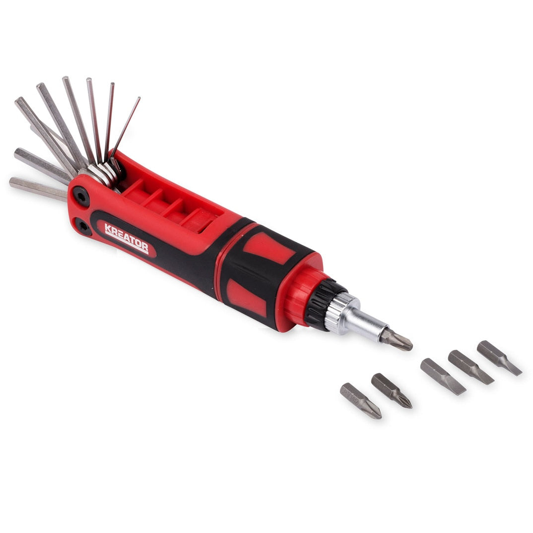 Kreator 16 in 1 Ratchet Screwdriver / Hex Key Set