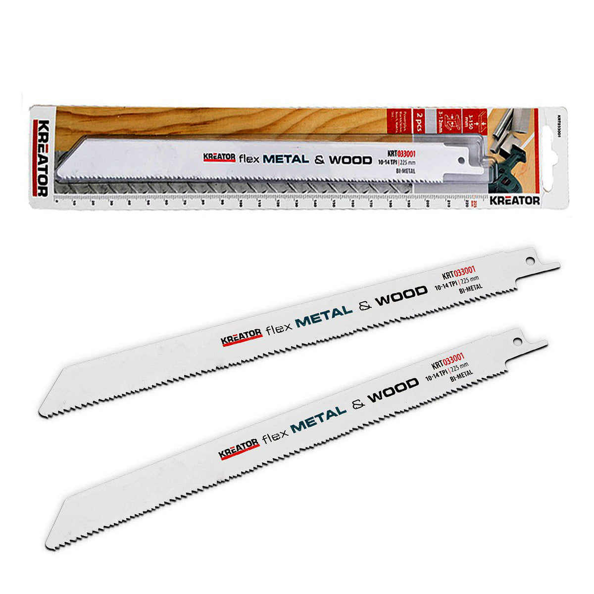 Kreator 2x Reciprocating Saw Blades KRT033001
