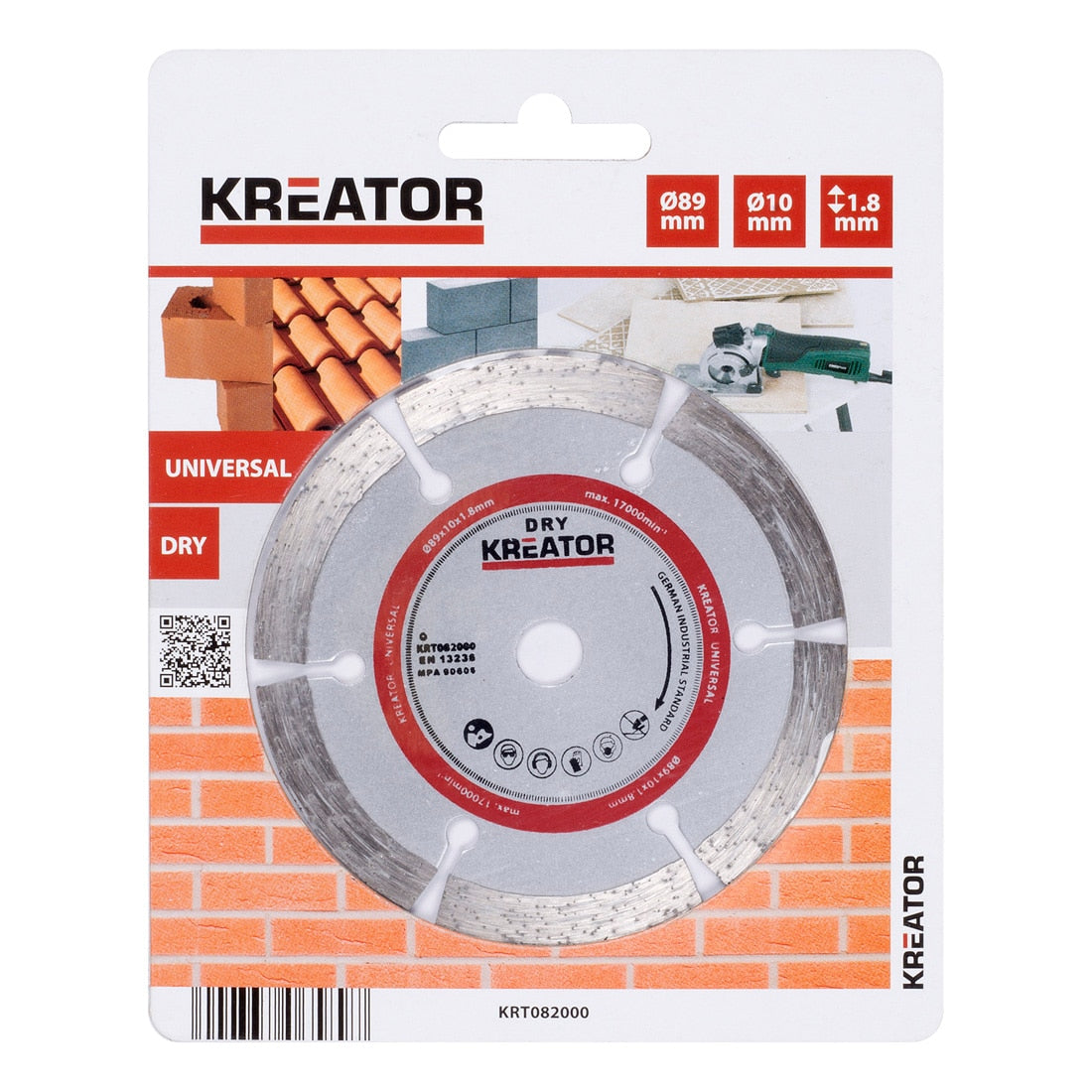 Kreator Diamond Disc 89mm D89 Dry Saw Blade KRT082000