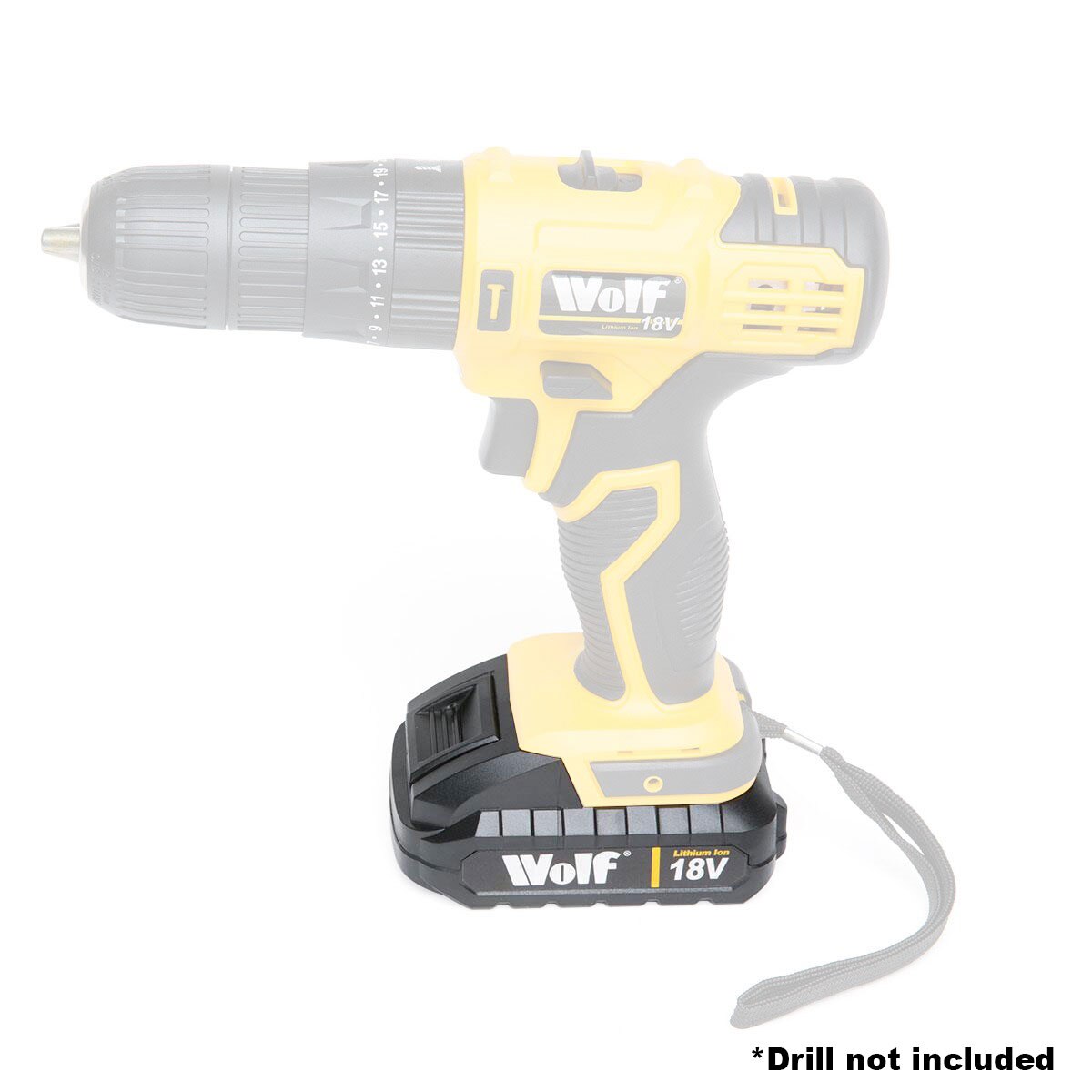 Wolf Combi Impact Drill - 18v Lithium Ion Battery - Image 2