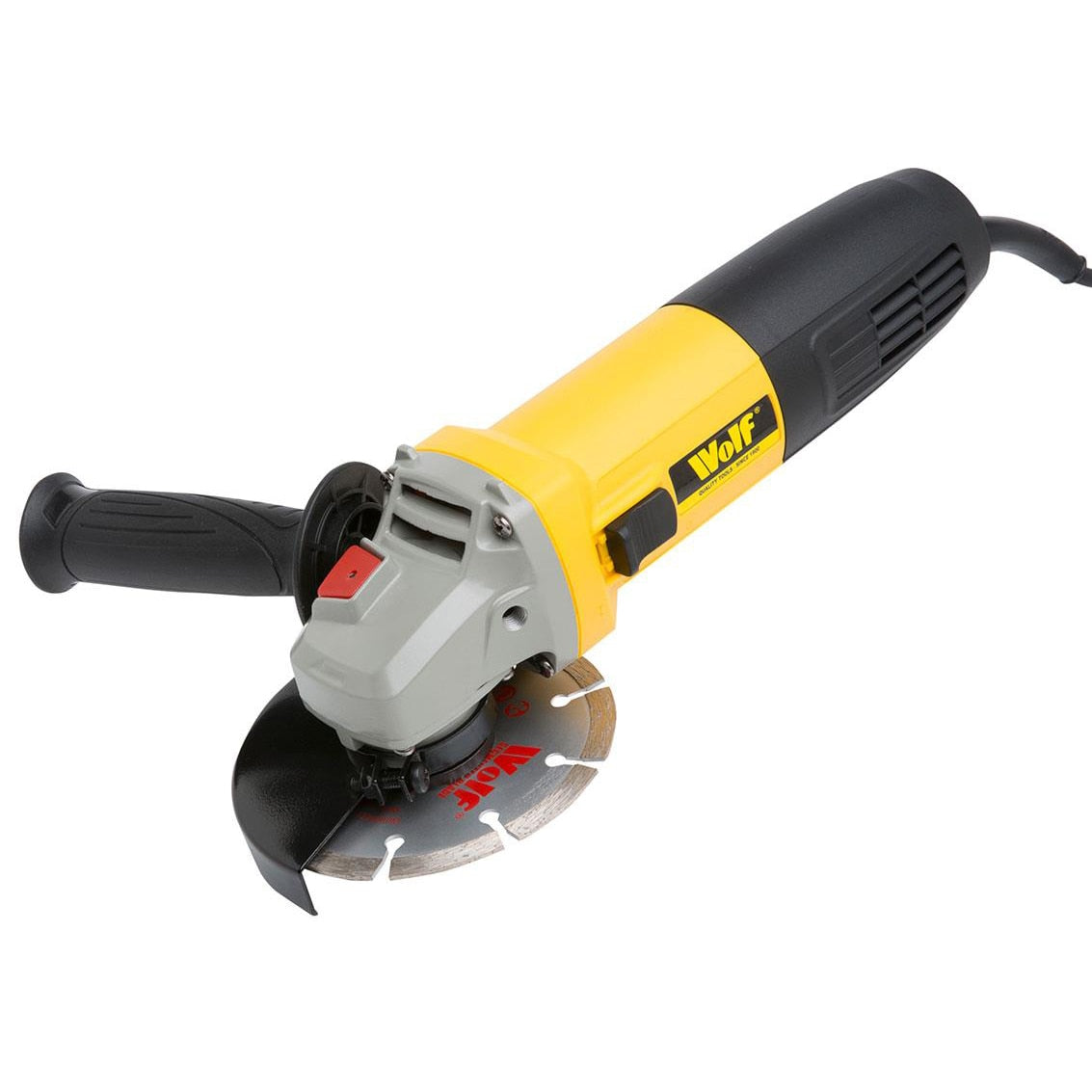 Wolf 850W Angle Grinder 115mm with Diamond Disc - Image 1
