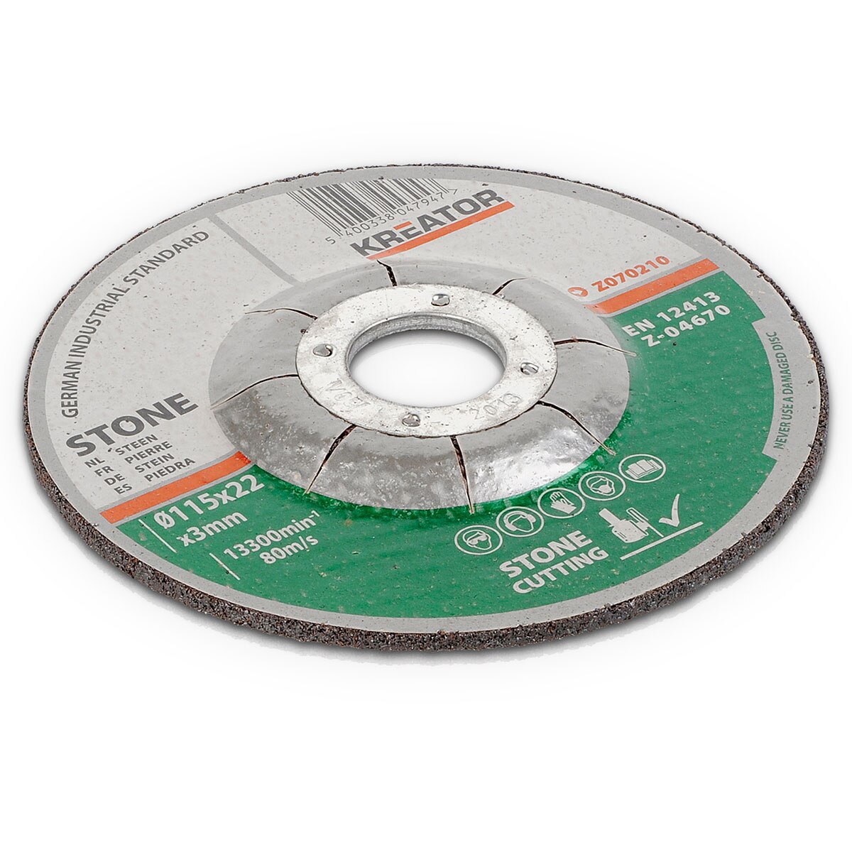 Kreator 6PK Stone Cutting Discs 115mm 22mm Bore KRT070210 - Image 3