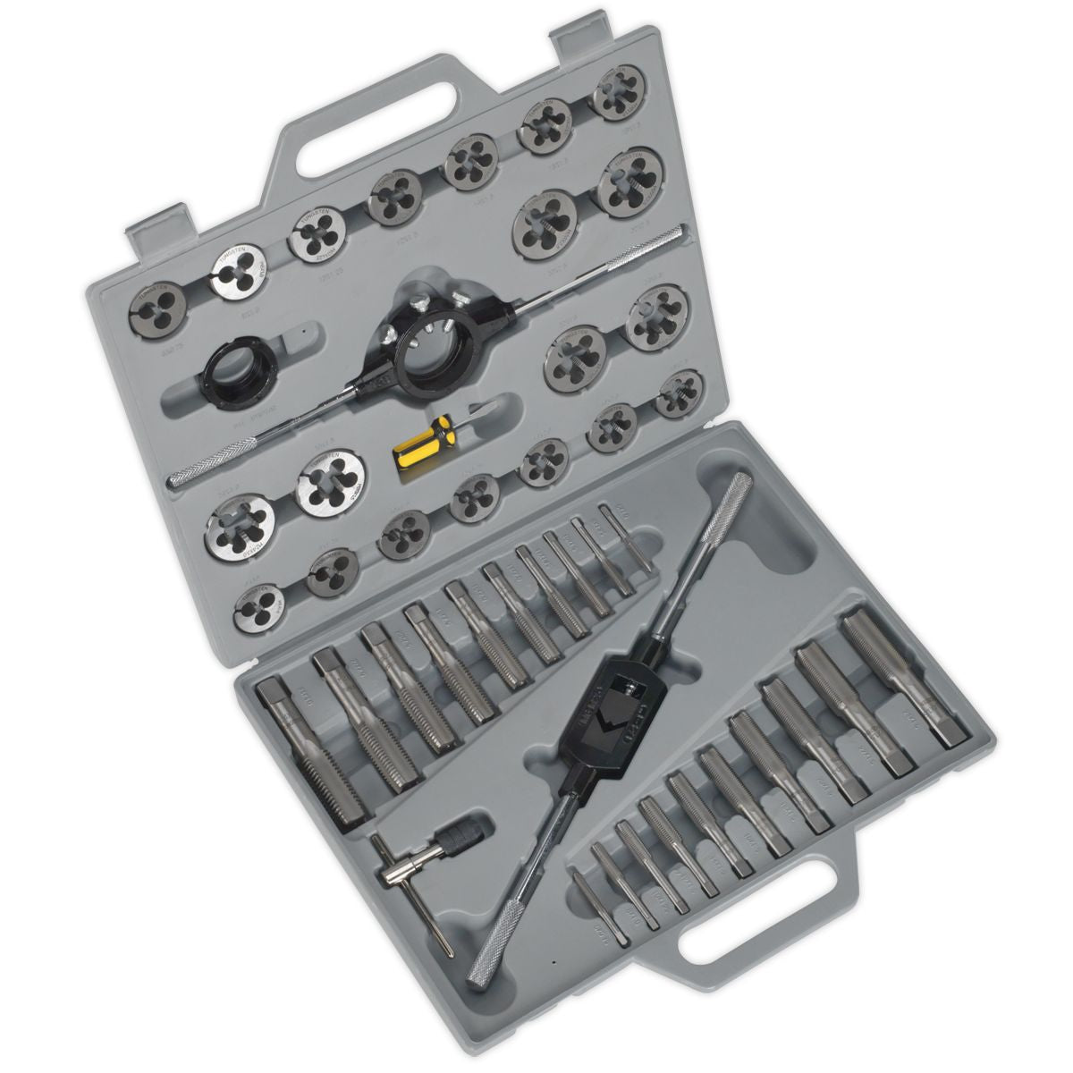 Sealey Tap & Die Set 45pc Split Dies Metric - Image 1