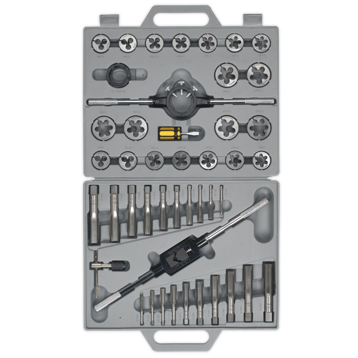 Sealey Tap & Die Set 45pc Split Dies Metric - Image 3