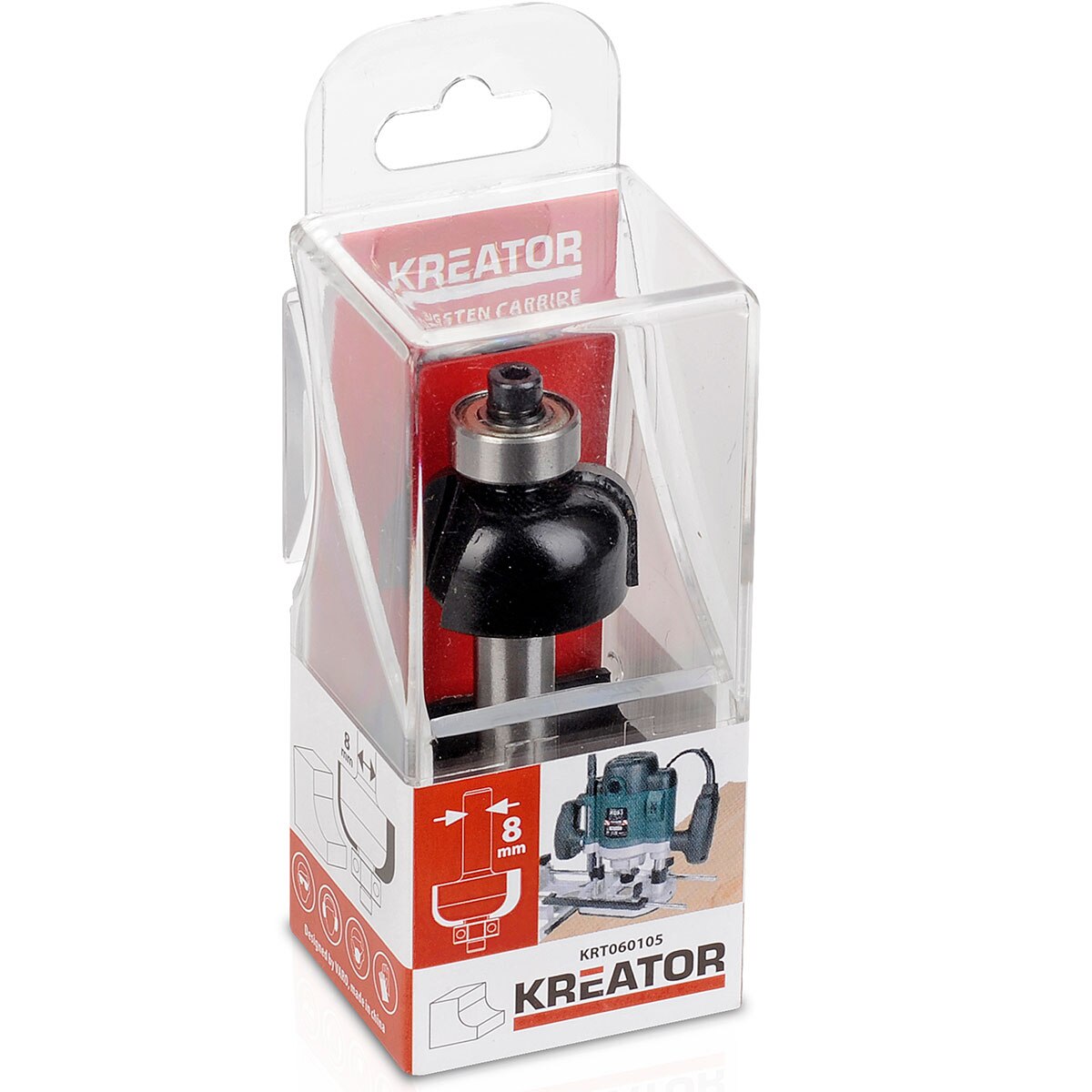 Kreator Core Box Bit with Bearing KRT060105 - Image 3
