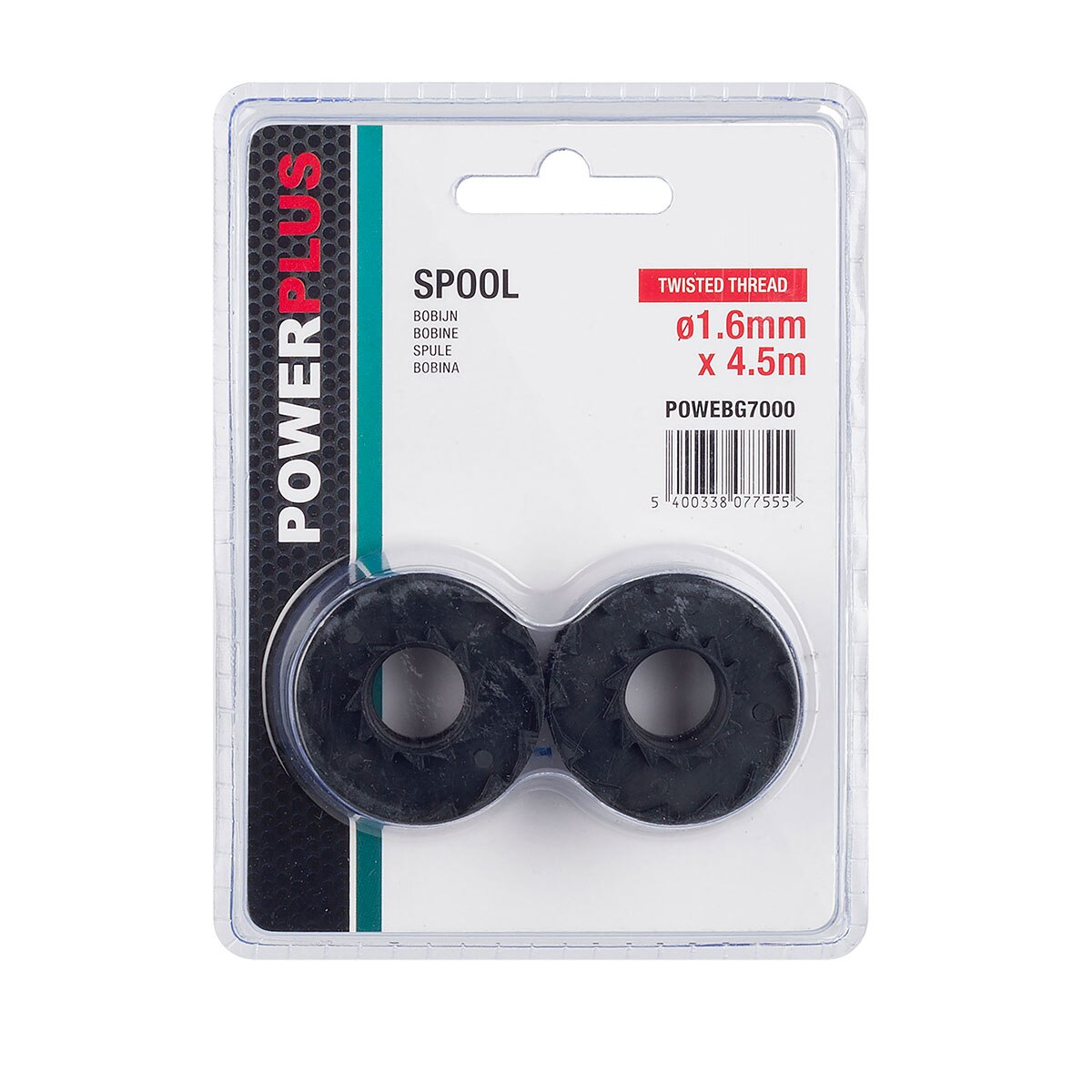 Powerplus 2pc 1.6mm Dia. Twisted Thread 4.5m Spool POWEBG7000 - Image 2