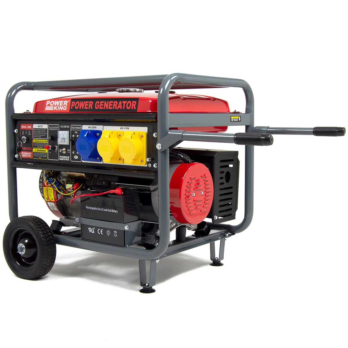 PowerKing Dual Voltage Electric Start Petrol Generator PKB8500E 6500w 8.125kVA 15HP - Image 2