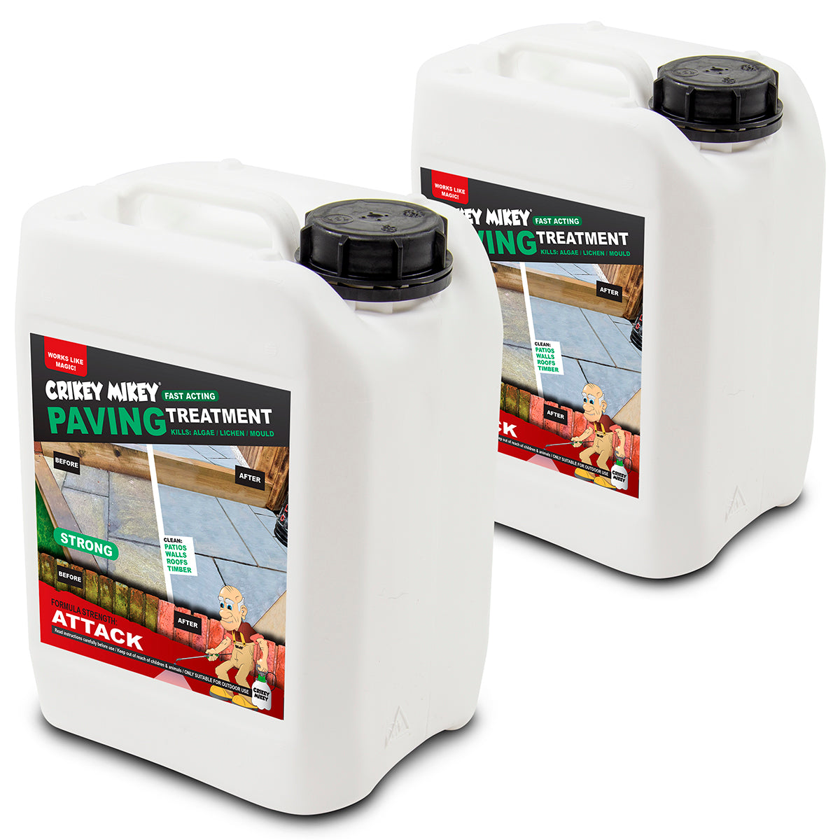 Crikey Mikey Paving Treatment Attack 10L Top Up