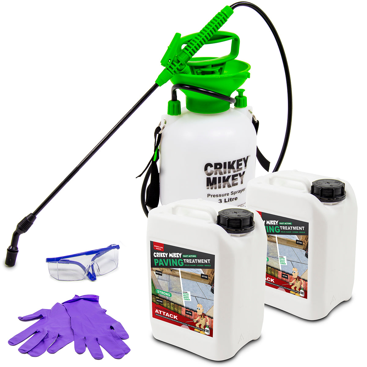Crikey Mikey Paving Treatment Attack 10L Kit