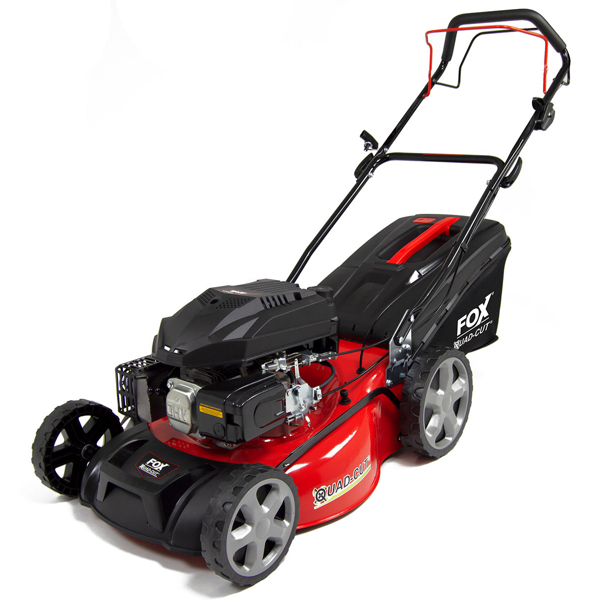 Ex Display Fox Quad-Cut 460 18" Recoil Self Propelled Petrol Lawn Mower - Grade A