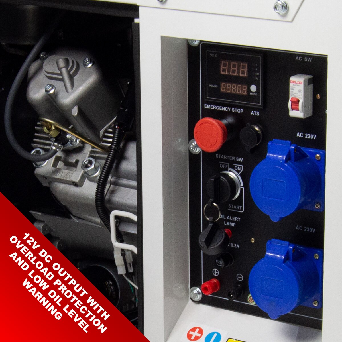 Wolf 13.75KVA POWER STATION 19HP Diesel Powered Generator - Image 9