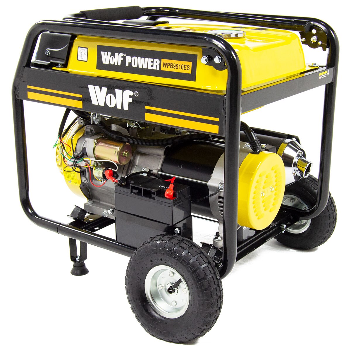 Wolf Petrol Generator WPB9510ES 7500w 9.4KVA 17HP Electric Start - Image 2