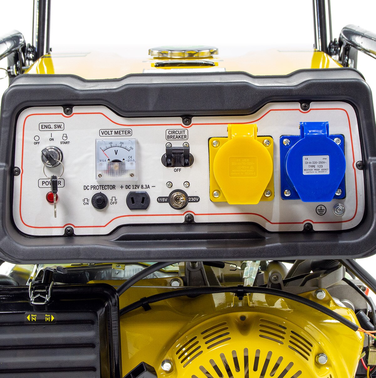 Wolf Petrol Generator WPB9510ES 7500w 9.4KVA 17HP Electric Start - Image 4