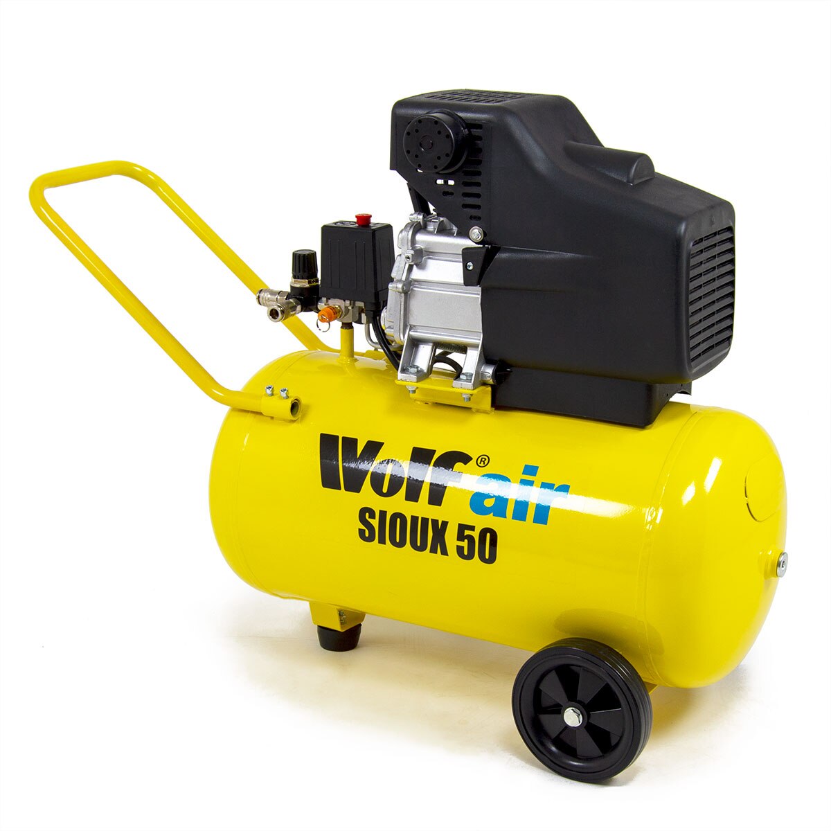 Ex Display Wolf Sioux 50 9.6CFM 2.5HP Portable Air Compressor 50L - Image 3