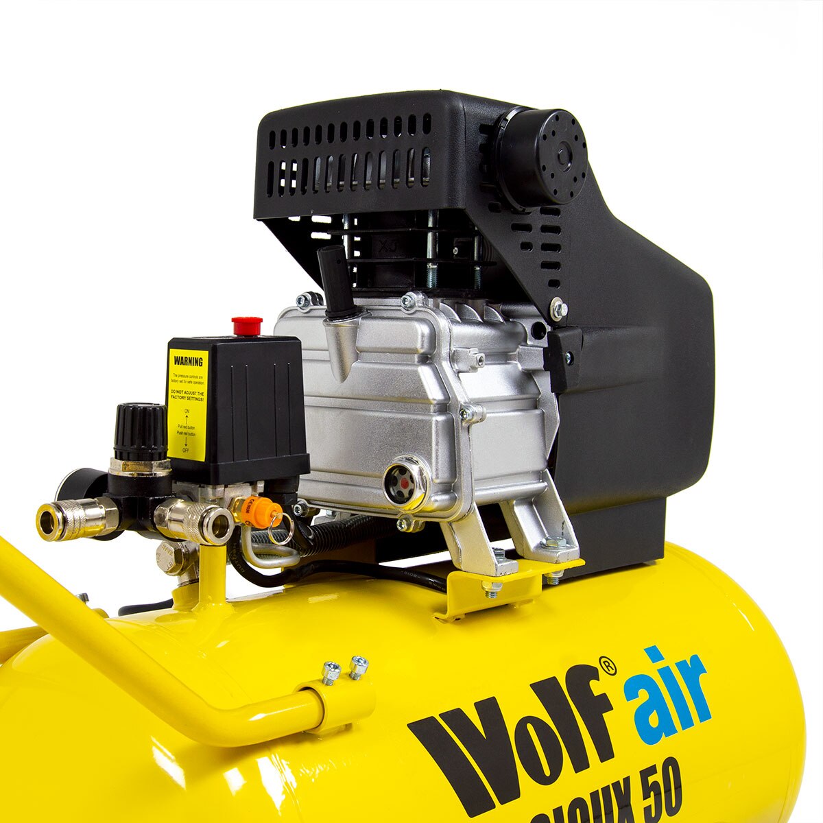 Ex Display Wolf Sioux 50 9.6CFM 2.5HP Portable Air Compressor 50L - Image 7