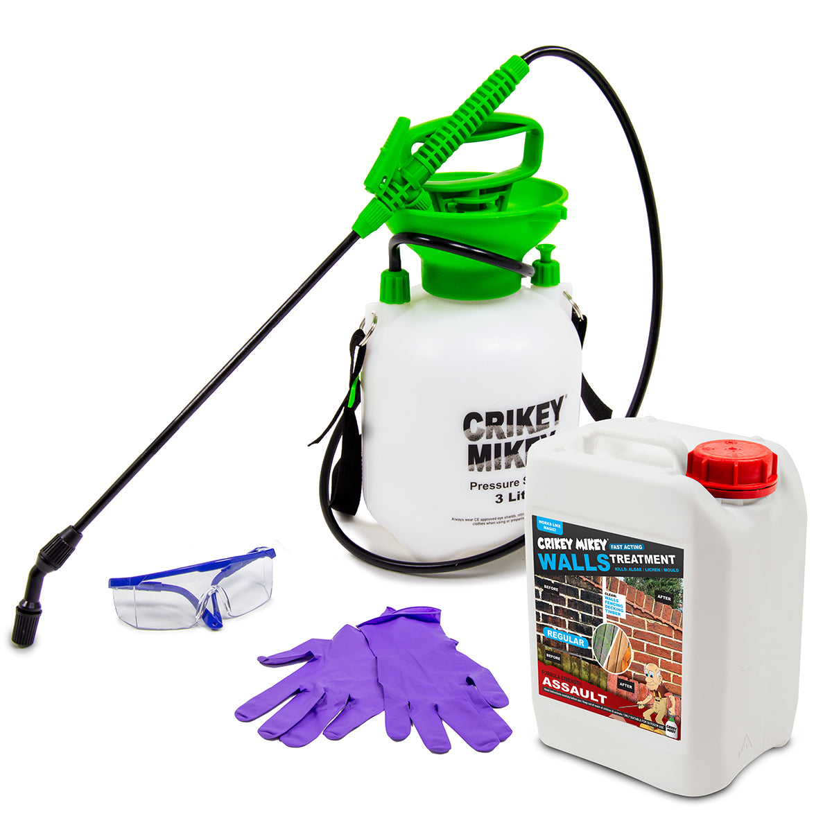 Crikey Mikey Walls Treatment Assault 5L Kit