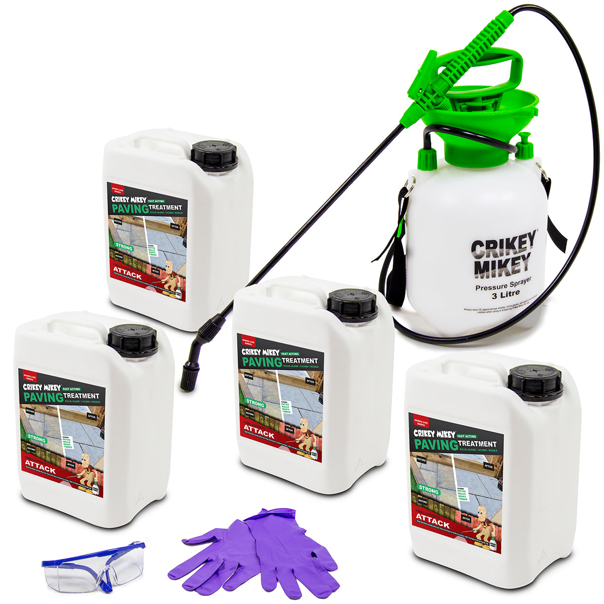 Crikey Mikey Paving Treatment Attack 20L Kit