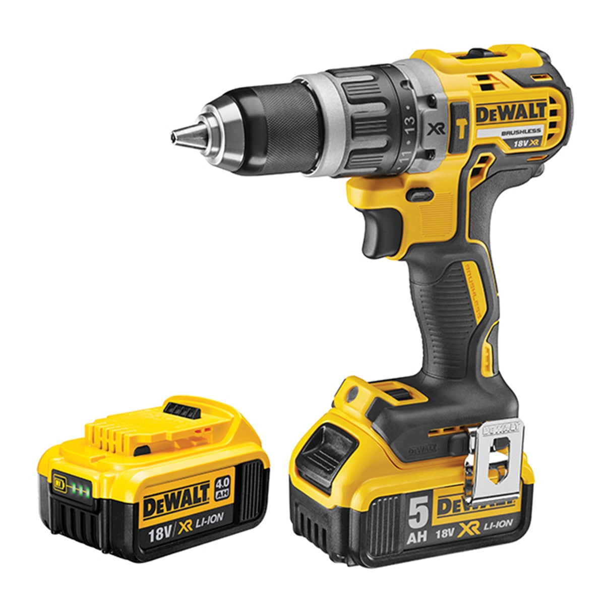 DeWALT DCD796PM XR Brushless Hammer Drill 18V 1 x 4.0Ah & 1 x 5.0Ah Li-ion - DEWDCD796PM - Image 1