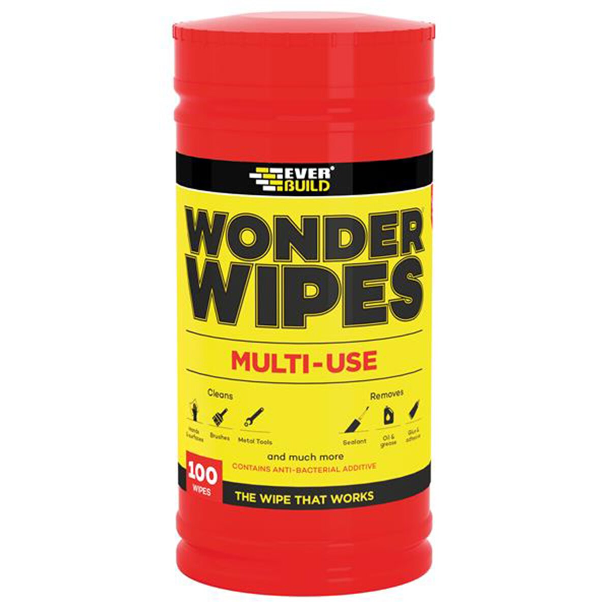 Everbuild Wonder Wipes Trade (Tub 100) - EVBWIPE80 - Image 1