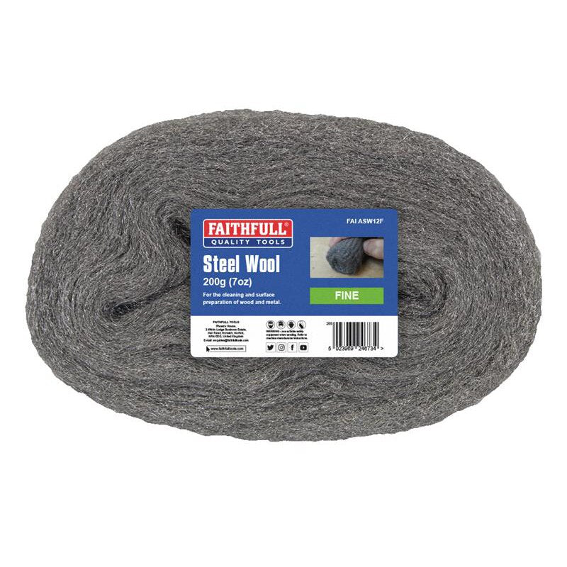 Faithfull Steel Wool Fine 200g - FAIASW12F - Image 1