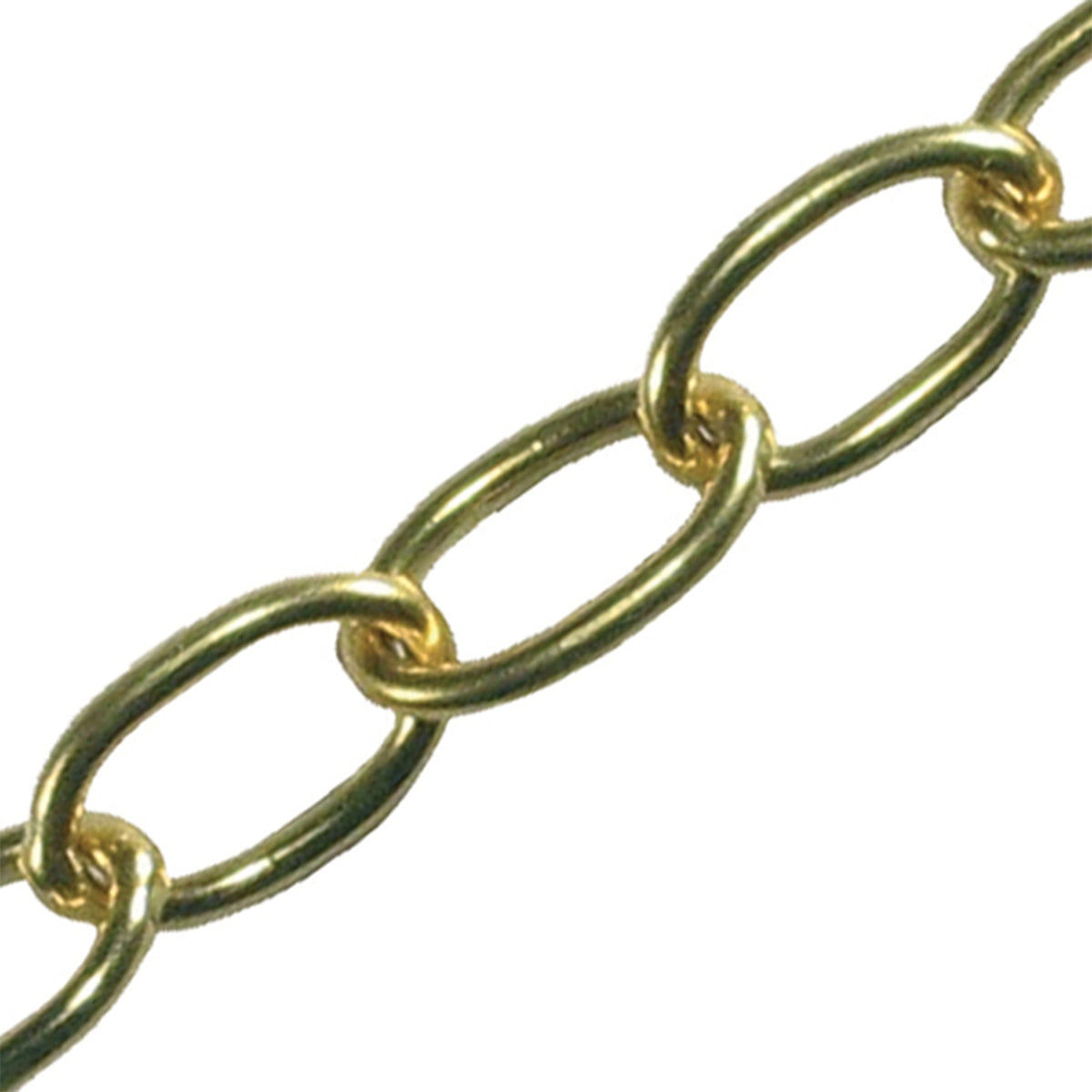 Faithfull Oval Chain 2.3mm x 1m Polished Brass - FAICHOP23 - Image 1