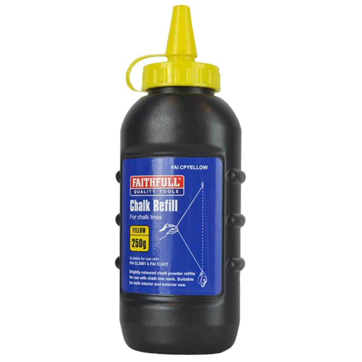 Faithfull Chalk Powder Yellow 250g - FAICPYELLOW - Image 1