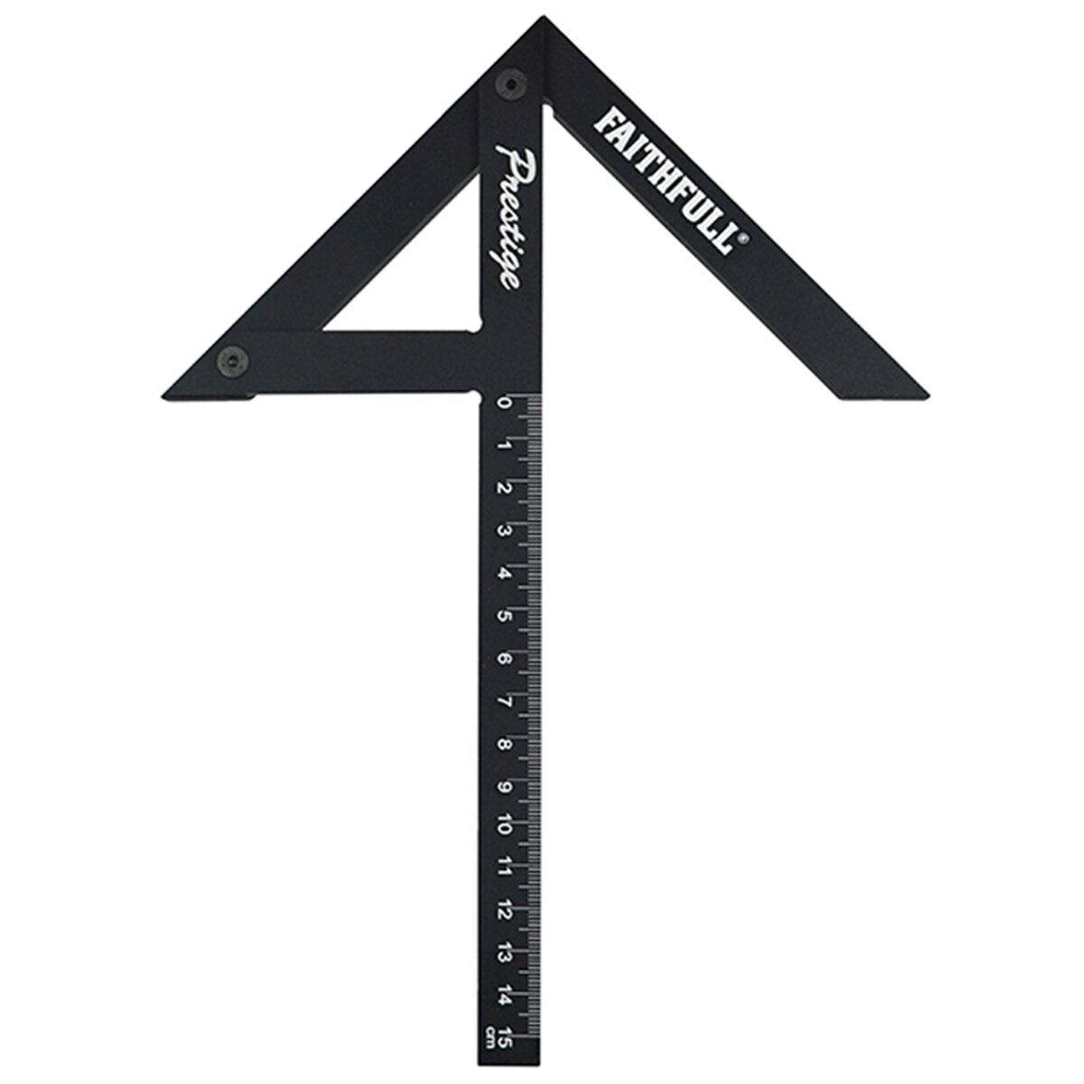 Faithfull Prestige Centre Finder Gauge Black Aluminium 150mm - FAICSQ15CNC - Image 3